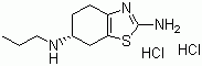 CAS # 104632-25-9, Pramipexole dihydrochloride, (S)-2-Amino-4,5,6,7-tetrahydro-6-(propylamino)benzothiazole dihydrochloride