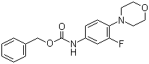 CAS 登錄號(hào)：168828-81-7, (3-氟-4-嗎啉-4-基苯基)氨基甲酸芐酯